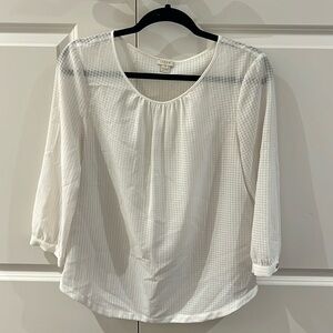 Jcrew white blouse shirt small s